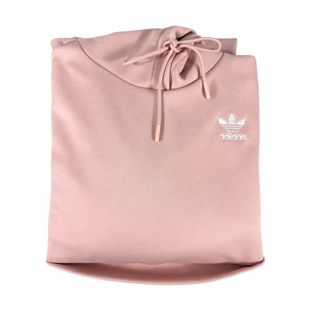 Adidas Originals Women's J‎ Koo Hooded Parka - Pink/White, Size M (FT9887)